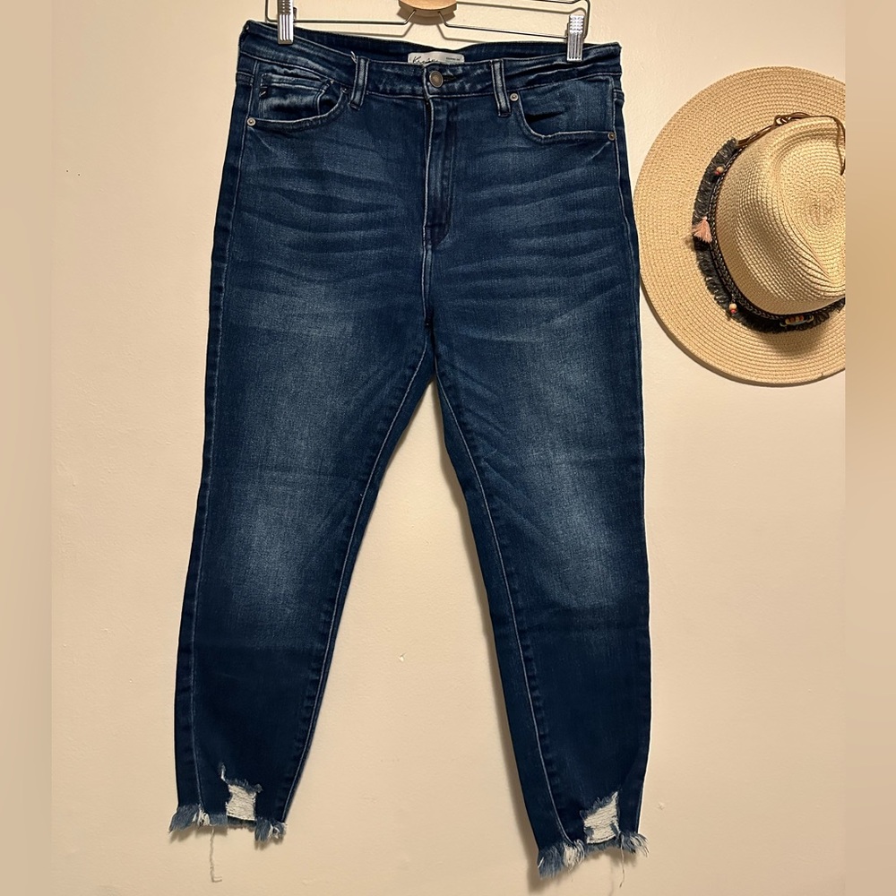 KanCan Dark Blue Ankle Jeans